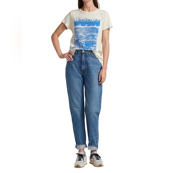 NWT Anthropologie MOTHER Snacks High Waisted Twizzy Skimp Jeans Sz 25 - Picture 1 of 6